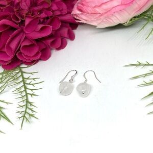 NEW⚜️925 Quartz Clear Crystal Drop Handmade Earrings